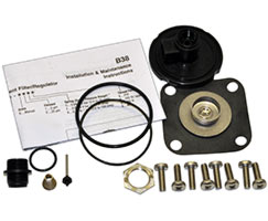 0,6-30 psig R38 serisi basınç regülatörü servis kiti