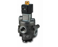 80267 serisi inline popetli tip solenoid valf, G1, 3/2, NC, solenoid pilot / yay geri dönüşlü