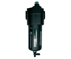 Excelon birleştirici filtre, G1/4, 0,01 µm, manuel drenaj, korumalı