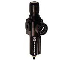 Excelon filtre/regülatör, G1/4, 40μm, 0,3-10 bar, otomatik tahliye, göstergeli