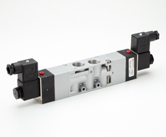 V53 serisi hat içi solenoid valf, G1/2, 5/3, COE, solenoid pilot / solenoid pilot