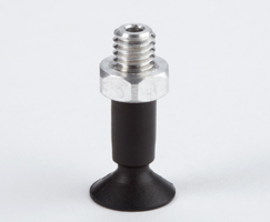 Düz vakum kabı, 10mm O/D, M5, nitril kauçuk