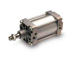 ISO rot kolu çift etkili silindir, 160 mm çap, 125 mm strok