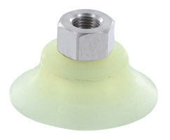 Düz vakum kabı, 40mm O/D, G1/8, silikon