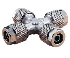 24 serisi geçmeli bağlantı, konnektör, çapraz, 6mm/4mm