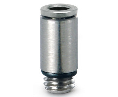 Pneufit 10 geçmeli bağlantı parçası, adaptör, düz, G1/8, 6mm