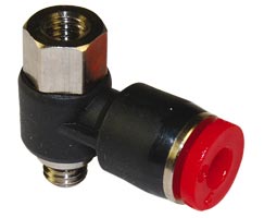 Pneufit C geçmeli bağlantı parçası, üst bağlantı noktası banjo, dirsek, R3/8, R3/8, 10mm