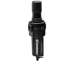 Excelon filtre/regülatör, 1/2 PTF, 40 µm, 0,3-10 bar, manuel tahliye, göstergeli