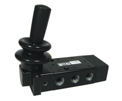 Super X manuel kumandalı valf, G1/8, 5/2, kol / yay