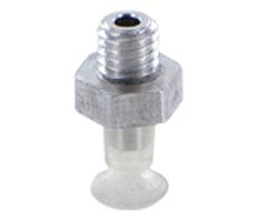 Düz vakum kabı, 6mm O/D, M5, silikon