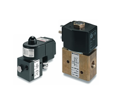 Doğrudan solenoidle çalıştırılan popet valf, G1/4, 3/2, NC, doğrudan solenoid / yay geri dönüşlü, solenoidsiz