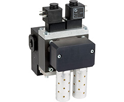 Kendini denetleyen emniyet valfi, G1/2, NC, 3/2, solenoid pilot / yay geri dönüşlü