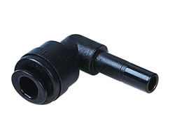 Pneufit D asetal geçmeli bağlantı parçası, gövde, dirsek, 6mm, 10mm