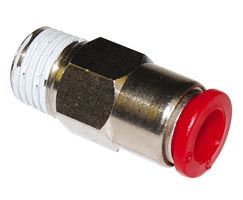 Pneufit C kendinden contalı bağlantı elemanı, adaptör, düz, R3/8, 8mm