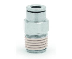 Pneufit 10 geçmeli bağlantı parçası, adaptör, düz, R1/2, 16mm