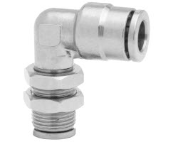 Pneufit 10 geçmeli bağlantı parçası, bölme rakoru, dirsek, 8mm