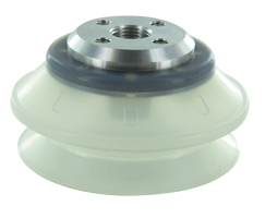 Tek körüklü vakum kabı, 10mm O/D, M5, silikon