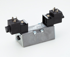 ISO Star solenoid valfı ISO 2, 5/3, COE, solenoid pilot / solenoid pilot