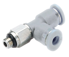 Pneufit M geçmeli bağlantı parçası, yandan döner adaptör, tişört, M5, 3 mm