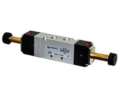 V50 serisi hat içi solenoid valf, G1/8, 5/3, COP, solenoid pilot / solenoid pilot