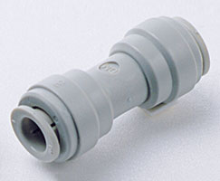 Pneufit D asetal geçmeli bağlantı, eşit olmayan rakor, düz, 1/2