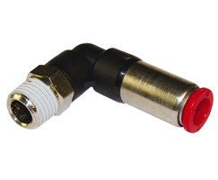 Pneufit C kendinden contalı bağlantı parçası, döner adaptör, dirsek, R3/8, 12 mm