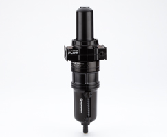 Olympian Plus birleştirme ve yağ buharı giderme filtresi, G1/2, 0,01 µm, otomatik tahliye, 0,003 mg/m³ maksimum kalan yağ içeriği, sıvı seviye göstergeli