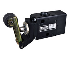 Super X mekanik uyarılı valf, G1/8, 3/2, makaralı kol / hava pilotu