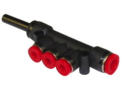 Pneufit C geçmeli bağlantı parçası, gövde, manifold, 4 mm, 8 mm, 8 mm