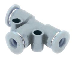 Pneufit M geçmeli bağlantı parçası, rakor, tişört, 4 mm