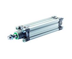 ISOLine profilli çift etkili silindir, 125 mm çap, 320 mm strok