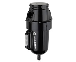 Olympian Plus genel amaçlı filtre, boyunduruksuz, 5 µm, otomatik tahliye, sıvı seviye göstergeli