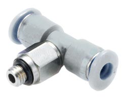 Pneufit M geçmeli bağlantı parçası, döner adaptör, tişört, M3, 4 mm