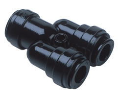 Pneufit D asetal geçmeli bağlantı parçası, rakor, Y, 6mm