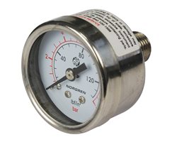 Gauge, 1/4 NPT thread, 0-10 bar