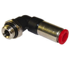 Pneufit C kendinden contalı bağlantı parçası, döner adaptör, dirsek, G1/2, 12mm