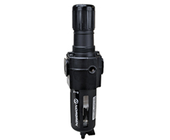 Excelon filtre/regülatör, G1/4, 40 µm, 0,3-10 bar, manuel tahliye, göstergesiz