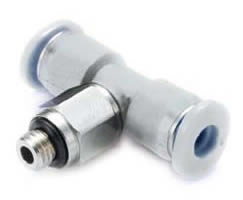 Pneufit M geçmeli bağlantı parçası, döner adaptör, tişört, R1/8, 4mm