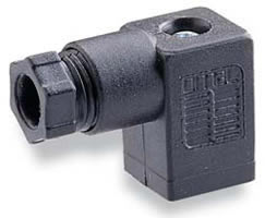 Kalıplanmış kablolu ve göstergeli fiş, 3m kablo, DIN 43650 Form C, 110Vac/dc