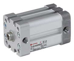 ISO kompakt çift etkili silindir, iç dişli, dönmeyen piston kolu, 100 mm çap, 80 mm strok