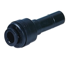 Pneufit D asetal geçmeli bağlantı parçası, gövde azaltıcı, düz, 12 mm, 10 mm