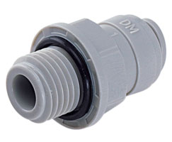Pneufit D asetal geçmeli bağlantı parçası, adaptör, düz, G1/8, 1/4