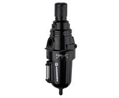 Olympian Plus filtre/regülatör, boyunduruksuz, 40 µm, 0,4-8 bar, otomatik tahliye, göstergesiz