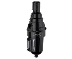 Olympian Plus filtre/regülatör, boyunduruksuz, 40 µm, 0,4-8 bar, manuel tahliye, göstergesiz