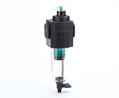 Excelon birleştirici filtre, G1/4, 0,01 µm, manuel tahliye