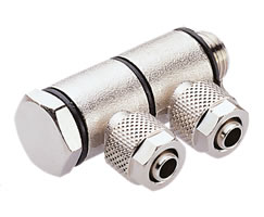 24 serisi geçmeli bağlantı, 2x banjo adaptörü, dirsek, G1/8, 6mm/4mm