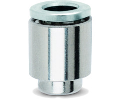 Pneufit 10 geçmeli bağlantı parçası, kapak (dişi fiş), düz, 12 mm