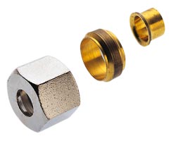 43 serisi sıkıştırma bağlantı parçaları dış somun, konnektör redüktörü, düz, 10mm, 8mm