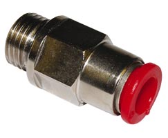 Pneufit C kendinden contalı bağlantı parçası, adaptör, düz, G1/8, 6mm