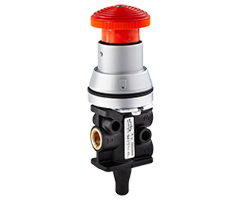 Super X manuel kumandalı valf, G1/8, 3/2, acil durdurma / döndürme sıfırlama